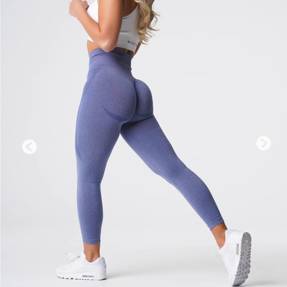 Navigation blue leggings; size S